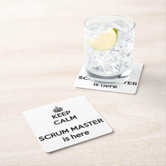 De kalm-scrum-master behouden is hier Onderzetter (Insitu)