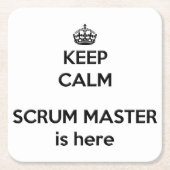 De kalm-scrum-master behouden is hier Onderzetter (Voorkant)