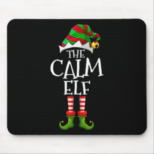 De kalme Elf Kerstmis Familie Matching Xmas Groep Muismat