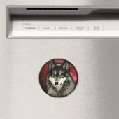De kalme wolf magneet (Insitu (Vaatwasser))