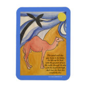 De kameelgedicht magnet (blauw) magneet (Verticaal)