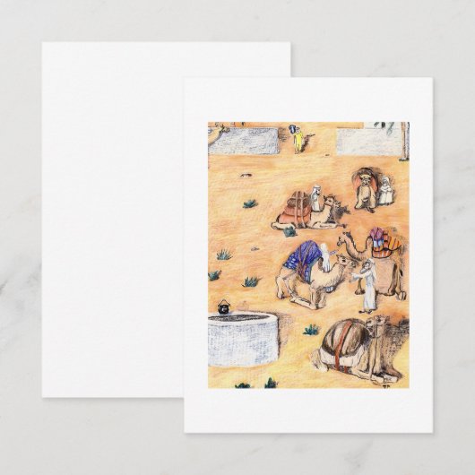 De kamelen 🐪 bedankkaart (Voorkant / Achterkant)