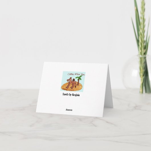 De kamelen 🐪 bedankkaart (Achterkant)