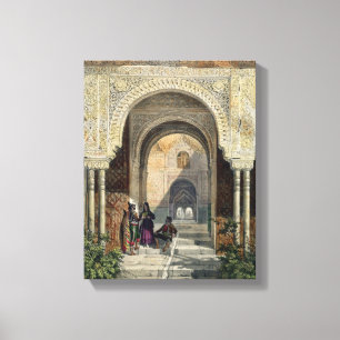 De kamer van de twee zussen in het Alhambra, Grana Canvas Afdruk