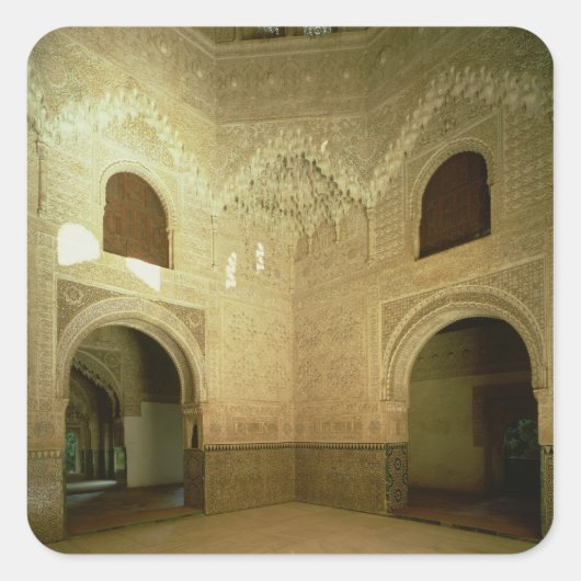 De kamer van de twee zussen van de 14de eeuw vierkante sticker (Voorkant)