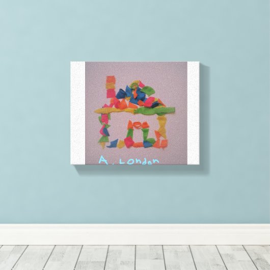 De kamer van Londen Canvas Afdruk (Insitu (Houten vloer))