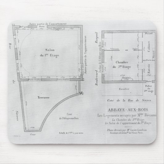 De kamers van Madame Recamier Muismat (Voorkant)
