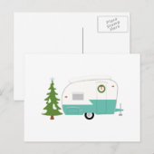 De Kampeerauto van Kerstmis Feestdagenkaart (Voorkant / Achterkant)