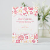 De kamperfoelie bloeit de Verjaardag van de Zomer Kaart (Staand voorkant)