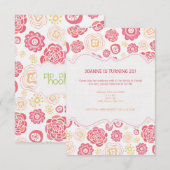 De kamperfoelie bloeit de Verjaardag van de Zomer Kaart (Voorkant / Achterkant)