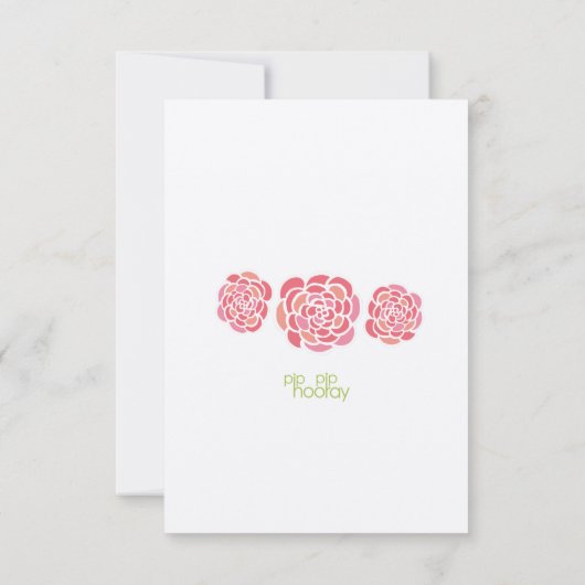 De kamperfoelie bloeit de Verjaardag van de Zomer Kaart (Achterkant)