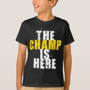 De kampioen is hier Motivatie Championship Trophy T-shirt