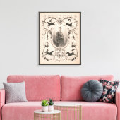 De kampioen rijder van de wereld, Charles W. Fish. Canvas Afdruk (Insitu (Woonkamer))