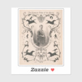 De kampioen rijder van de wereld, Charles W. Fish. Sticker (Vel)