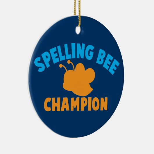 De Kampioen van de Bij van de spelling Keramisch Ornament (Rechts)