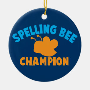 De Kampioen van de Bij van de spelling Keramisch Ornament