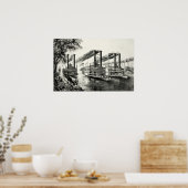 De kampioenen van de Mississippi - A Race Poster (Keuken)