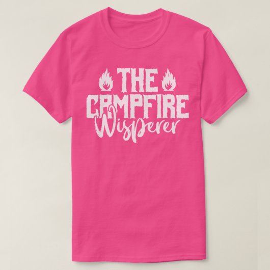 De kampvuur fluisteraar camping liefhebbers t-shirt (Design voorkant)
