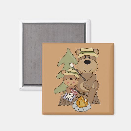 De kampvuur Tshirts en geschenken Magneet (Voorkant / Achterkant)