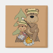 De kampvuur Tshirts en geschenken Magneet (Voorkant)