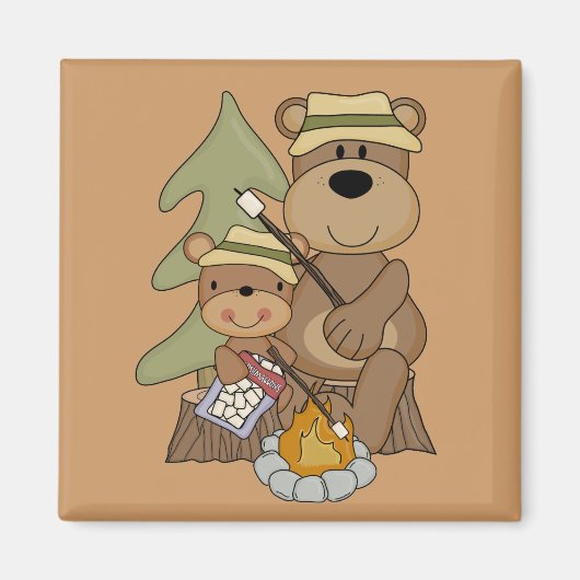 De kampvuur Tshirts en geschenken Magneet (Voorkant)