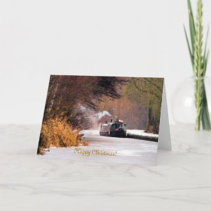 DE KANAALSCHEPEN VAN KERSTMIS FEESTDAGEN KAART