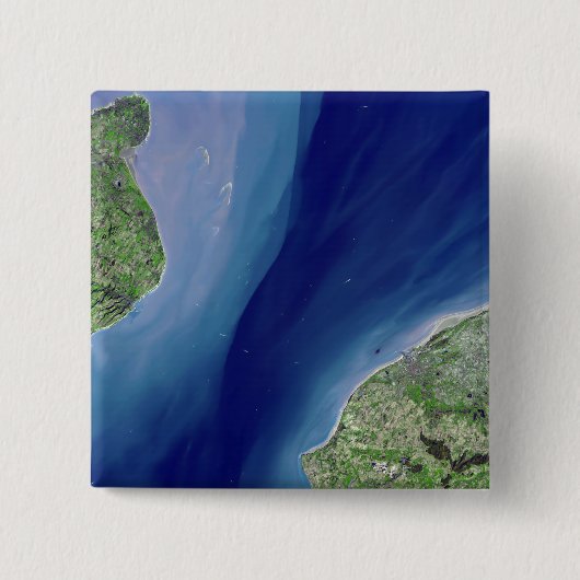 De Kanaaltunnel Vierkante Button 5,1 Cm (Voorkant)