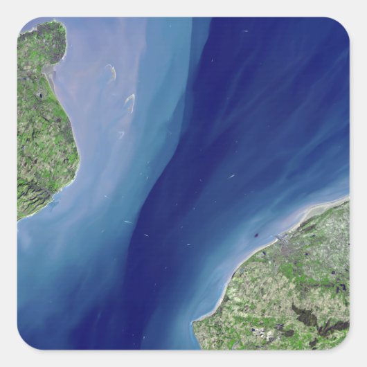 De Kanaaltunnel Vierkante Sticker (Voorkant)