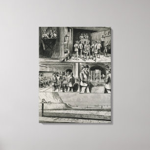 De Kanaaltunnel werkt bij Dover Canvas Afdruk