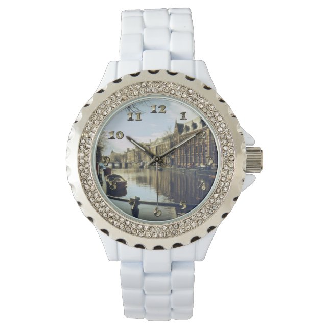 De Kanalen van Amsterdam in de stad Horloge (Voorkant)