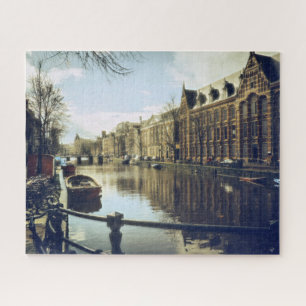 De Kanalen van Amsterdam in de stad Legpuzzel