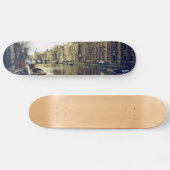 De Kanalen van Amsterdam in de stad Persoonlijk Skateboard (Horizontaal)
