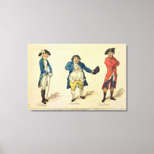 De kandidaten van de rivaliteit canvas afdruk