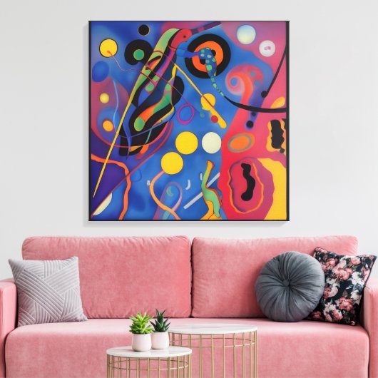 De Kandinsky Bug Canvas Afdruk (Insitu (Woonkamer))