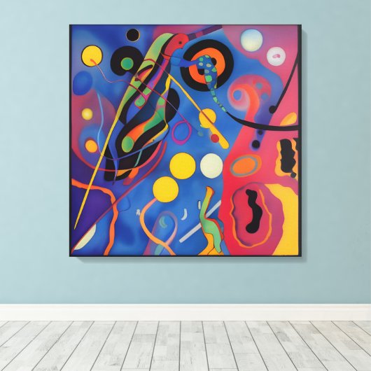 De Kandinsky Bug Canvas Afdruk (Insitu (Houten vloer))