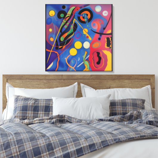 De Kandinsky Bug Canvas Afdruk (Insitu (Slaapkamer))