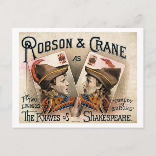 De kanen van Shakespeare Briefkaart (Voorkant)