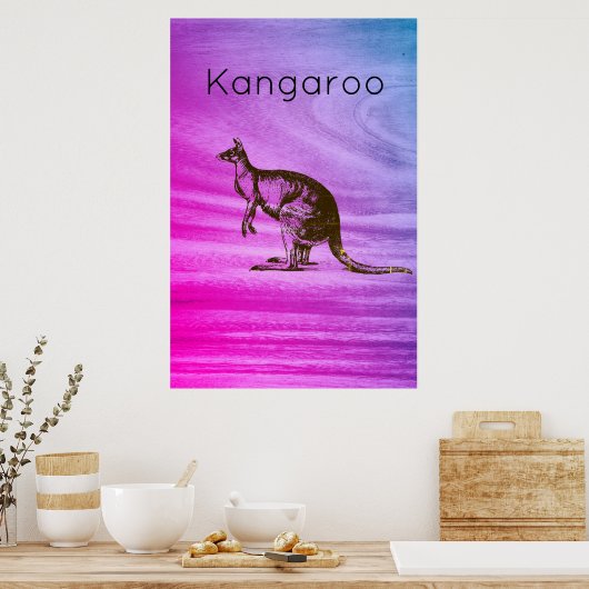 De Kangaroo Poster (Keuken)