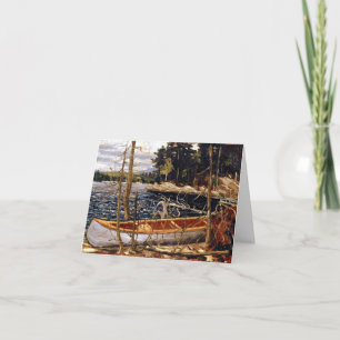 De kano, hoogwaardige kunst van Tom Thomson Notitiekaartje