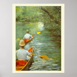 De Kano's, Perissoires door Gustave Caillebotte Poster