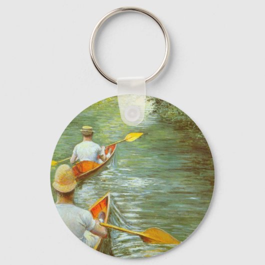 De kano's, perissoires door Gustave Caillebotte Sleutelhanger (Voorkant)
