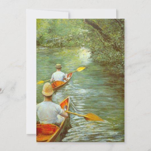 De kano's, Perissoires van Gustave Caillebotte (Voorkant)