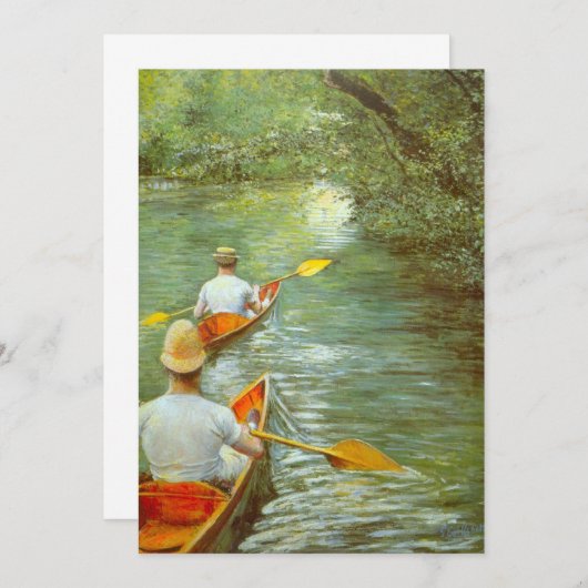 De kano's, Perissoires van Gustave Caillebotte (Voorkant / Achterkant)