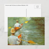 De kano's, Perissoires van Gustave Caillebotte Briefkaart (Voorkant / Achterkant)