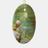 De kano's, Perissoires van Gustave Caillebotte Keramisch Ornament (Rechts)