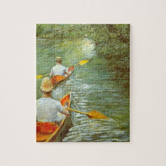 De kano's, Perissoires van Gustave Caillebotte Legpuzzel (Verticaal)