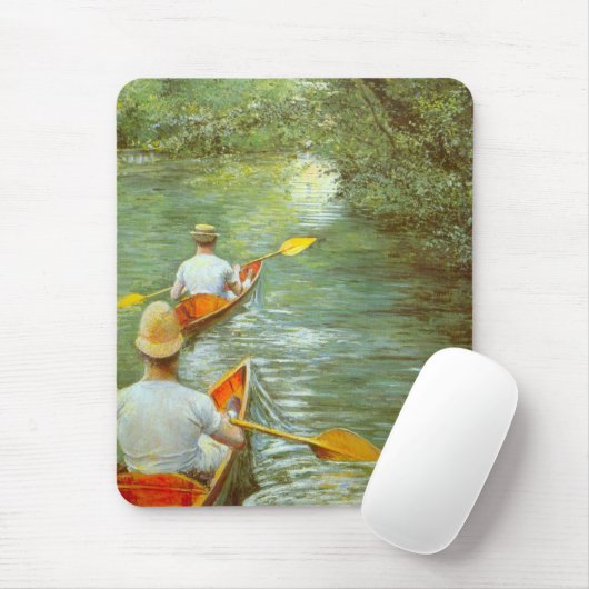 De kano's, Perissoires van Gustave Caillebotte Muismat (Met muis)