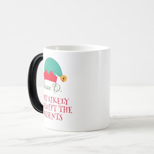 De kans is groot dat Elf de Cadeaus kerst opnieuw  Magische Mok (Voorkant links)