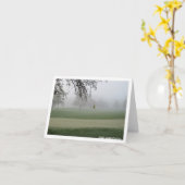 De Kans Notecard van de Mist van golfspelers Kaart (Gele Bloem)