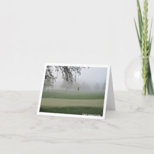 De Kans Notecard van de Mist van golfspelers Kaart